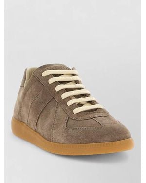 Maison Margiela Calfskin Leather Replica Suede Sneakers - Multicolor