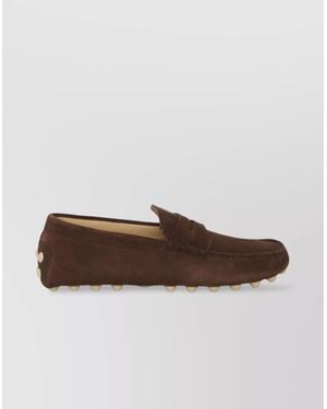 Tod's Penny Strap Detail Gommino Loafers - Brown