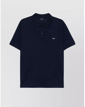 Paul & Shark Embroidered Logo Polo Shirt - Blue
