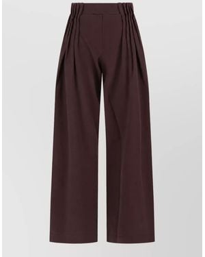 Dries Van Noten Knitted Pants - Purple