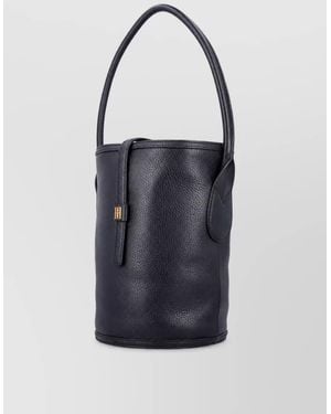 By Malene Birger Leather Bucket Bag - Blue