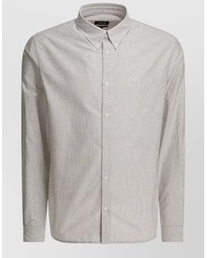 A.P.C. Greg Shirt Long Sleeves Button Down Collar - Grey