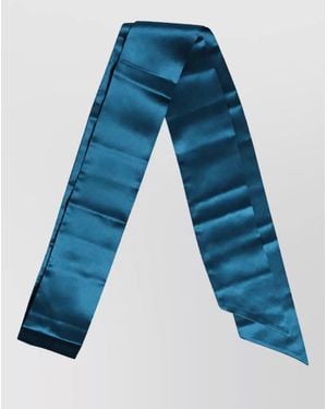 Dolce & Gabbana Silk Skinny Foulard Scarf - Blue