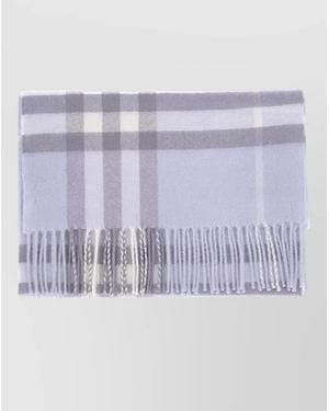 Burberry Embroidered Cashmere Scarf - Blue