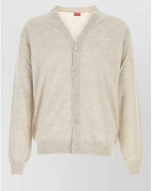 KENZO Wool Cardigan - Natural