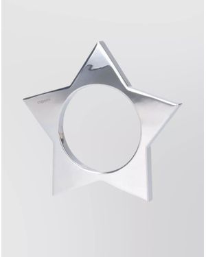 Coperni Star-Shaped Bracelets Polished Finish - White