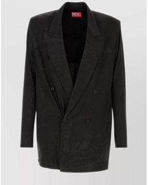 DIESEL Single-Breasted Blazer - Black