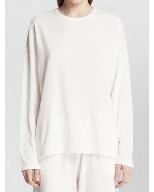 The Row Floris Cotton Jersey Relaxed Fit T Shirt - White