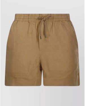 Ralph Lauren Shorts Side And Back Pockets Design - Natural