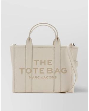 Marc Jacobs Tote Bag With Rectangular Shape And Detachable Strap - Natural