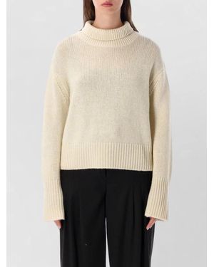 Lisa Yang Cashmere High Neck Sweatshirt - Natural