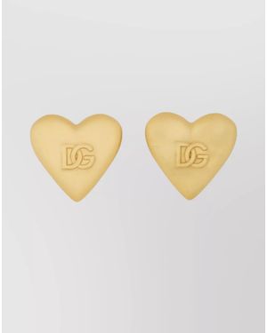 Dolce & Gabbana Heart Logo-Detail Earrings - Multicolour