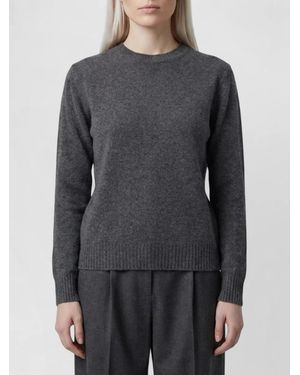 Max Mara Cashmere Ribbed Regular-Fit Sweatshirt - Grey