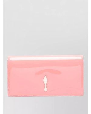 Christian Louboutin Bettina Patent Leather Clutch Bag - Pink