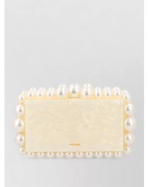 Cult Gaia Acrylic Clutch - Natural