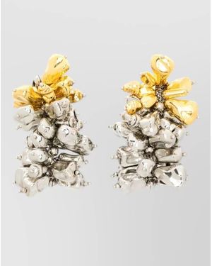 Dries Van Noten Beaded Ear Pin - Metallic