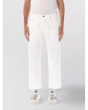 Golden Goose Denim Tapered-Leg Jeans - White