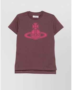 Vivienne Westwood Graphic Orb Print Short Sleeve T-Shirt - Purple