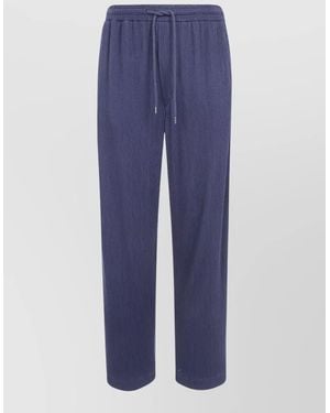 Giorgio Armani Cashmere Loose Fit Trousers - Blue