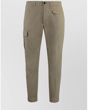Dondup Cotton Cargo Pants Multiple Pockets - Natural