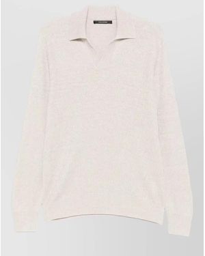 Tagliatore Ribbed Cotton Jumper - Natural