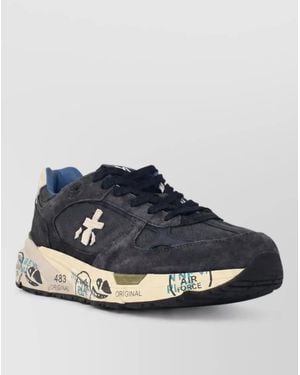 Premiata Suede Low-Top Sneakers - Blue