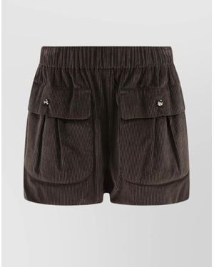 The Mannei Cotton Shorts - Black