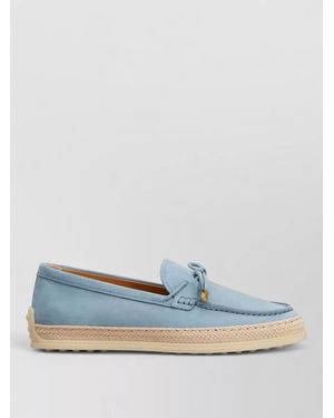 Tod's Raffia Loafers - Blue