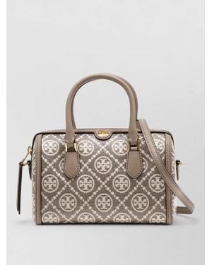 Tory Burch T Monogram Petite Barrel Travel Bag - Gray