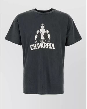 Willy Chavarria Cotton T-Shirt - Black