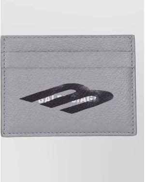 Balenciaga Leather Keyring - Gray