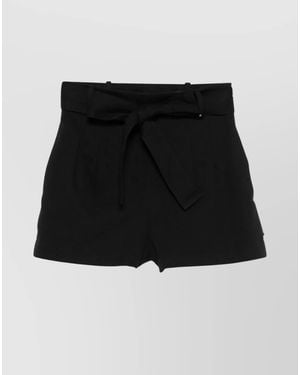 Moncler Pleated Tailored Shorts - Black