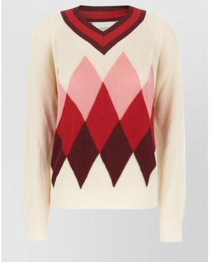 Ballantyne Cotton Jumper - Red