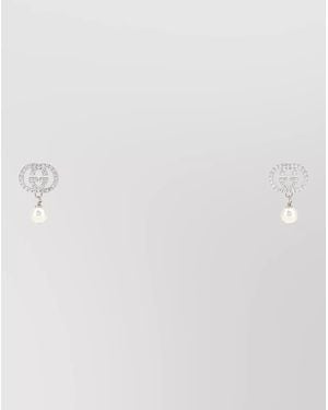 Gucci Metal Earrings - White