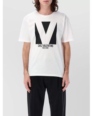 Valentino Garavani Cotton Logo Print T-Shirt - White