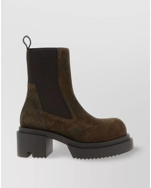 Rick Owens Leather Ankle Boots - Multicolour