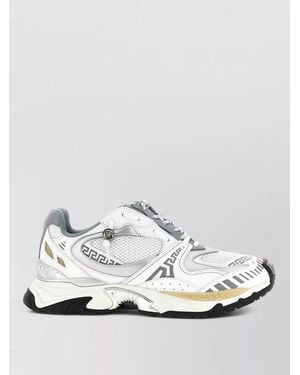 Versace Leather Low-Top Trainers - Metallic