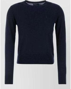 Polo Ralph Lauren Wool Jumper Crew Neck Long Sleeves - Blue