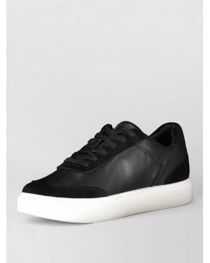 Calvin Klein Leather Low-Top Trainers - Black