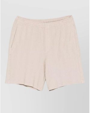 Missoni Button Detail Shorts Side And Back Pockets - Natural