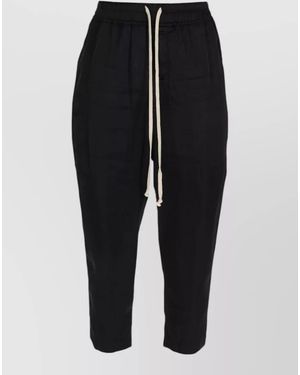 Rick Owens Cropped Pants - Black