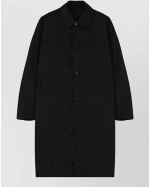 Dries Van Noten Long Trench Coat Rankles Design - Black