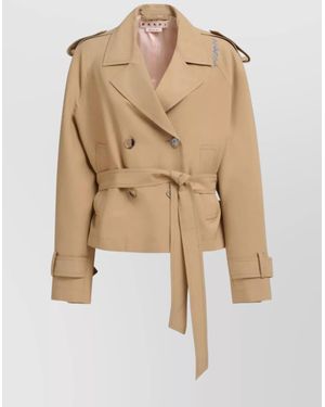 Marni Cropped Jacket - Natural