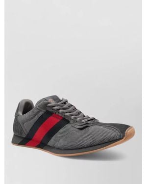 Gucci Mesh Lace-Up Trainers - Grey