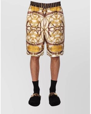 Moschino Silk Bermuda Shorts - Yellow