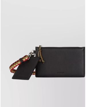 Lanvin Leather Clutch Bag - Black