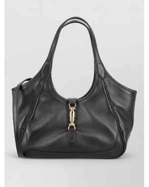 Gucci Shoulder Bag Adjustable Strap Tone Hardware - Black