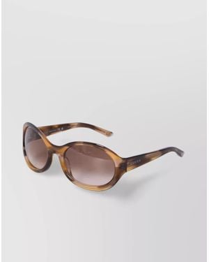 Gucci Tortoiseshell Frame Circular Sunglasses - Pink
