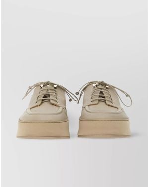 Marsèll Leather Derby Shoes - Natural