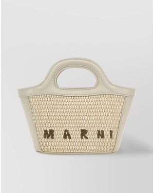 Marni Tropicalia Micro Shoulder Bag - White